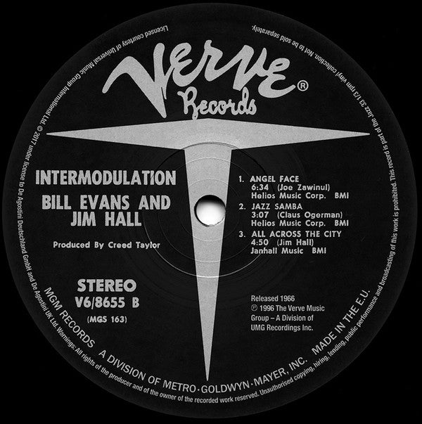 Bill Evans - Intermodulation (Vinyl, LP, Album, Reissue, Stereo) Near Mint (NM or M-) / Near Mint (NM or M-)