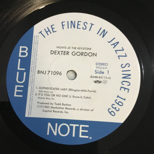 Dexter Gordon - Nights At The Keystone (2xVinyl, LP, Album) Near Mint (NM or M-) / Very Good (VG)