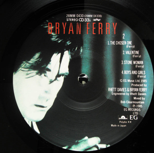 Bryan Ferry - Boys And Girls (Vinyl, LP, Album, Stereo)