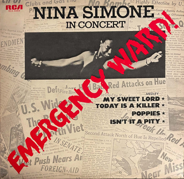 Nina Simone - In Concert - Emergency Ward! (Vinyl, LP, Album, Promo, Stereo) Very Good Plus (VG+) / Very Good Plus (VG+)