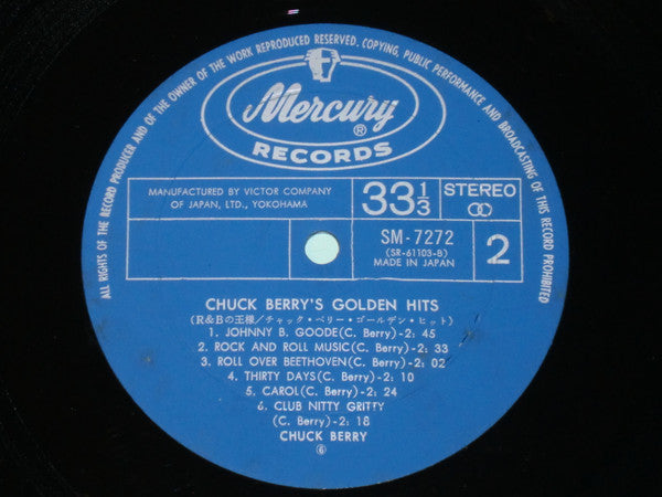 Chuck Berry - Johnny B. Goode Chuck Berry's Golden Hits (Vinyl, LP, Album) Very Good Plus (VG+) / Very Good Plus (VG+)