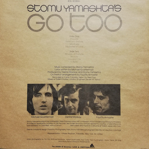 Stomu Yamashta's Go - Go Too (Vinyl, LP, Album, Promo, Stereo) Very Good Plus (VG+) / Very Good (VG)