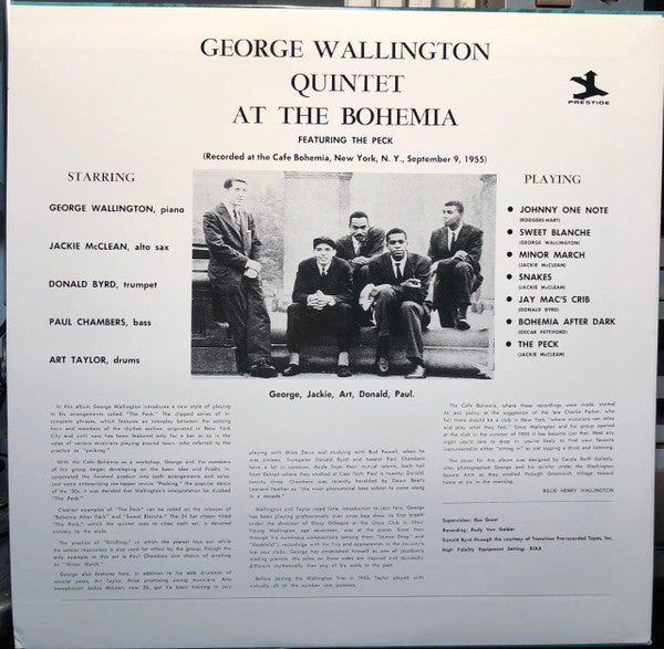 George Wallington Quintet - George Wallington Quintet At The Bohemi...