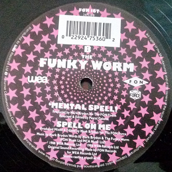 Funky Worm - The Spell! (Get Down With The Genie) (Vinyl, 12", 45 RPM) Very Good Plus (VG+) / Very Good (VG)