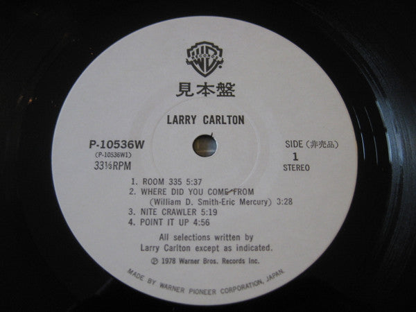 Larry Carlton - Larry Carlton = 夜の彷徨 (Vinyl, LP, Album, Promo) Very Good Plus (VG+) / Poor (P)