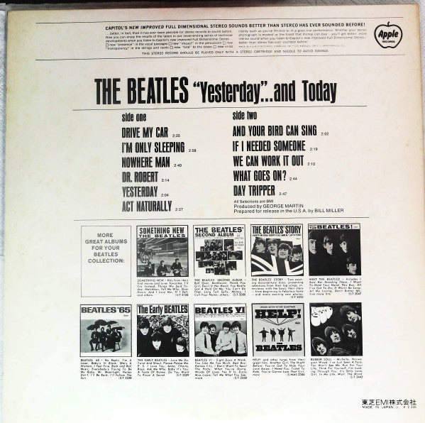 The Beatles - "Yesterday"...... And Today (Vinyl, LP, Album, Compilation, Reissue, Stereo) Very Good Plus (VG+) / Very Good (VG)