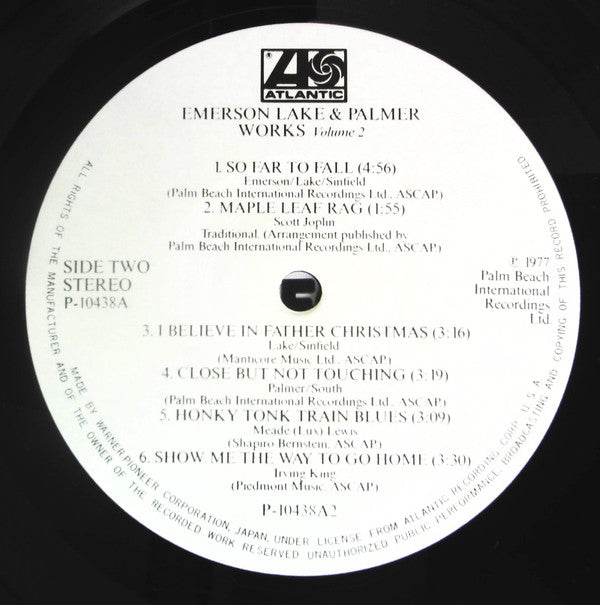 Emerson, Lake & Palmer - Works Volume 2 (Vinyl, LP, Album) Very Good Plus (VG+) / Very Good (VG)