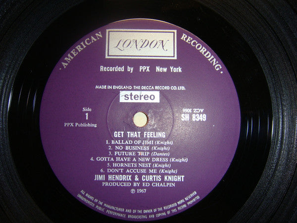 Jimi Hendrix - Get That Feeling (Vinyl, LP, Album, Stereo) Very Good Plus (VG+) / Good Plus (G+)
