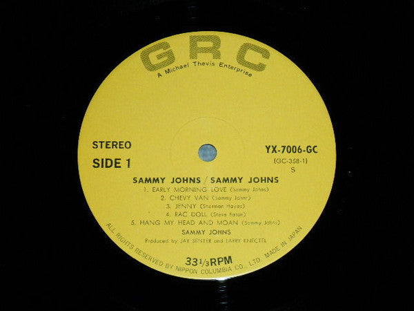 Sammy Johns - Sammy Johns (Vinyl, LP, Album) Near Mint (NM or M-) / Very Good (VG)