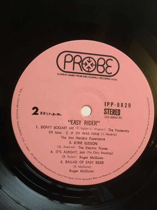 Various - Easy Rider - Songs As Performed In The Motion Picture (Vinyl, LP, Compilation) Very Good Plus (VG+) / Very Good (VG)