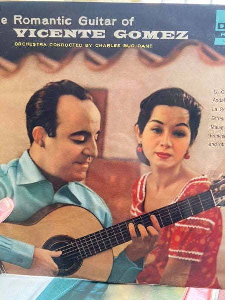 Vicente Gomez - The Romantic Guitar Of Vicente Gomez (Vinyl, 12", Album) Very Good (VG) / Very Good Plus (VG+)