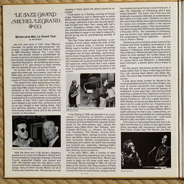 Michel Legrand & Co. - Le Jazz Grand (Vinyl, LP, Album) Near Mint (NM or M-) / Very Good Plus (VG+)