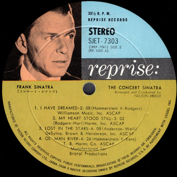 Frank Sinatra - The Concert Sinatra (Vinyl, LP, Album, Reissue, Stereo) Very Good (VG) / Good Plus (G+)