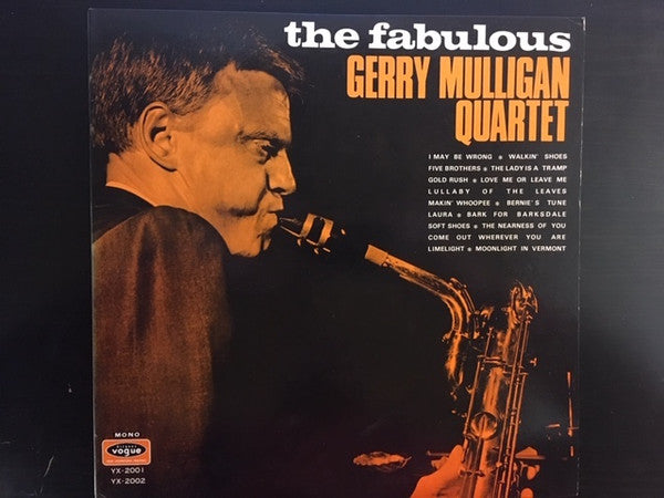 Gerry Mulligan Quartet - The Fabulous Gerry Mulligan Quartet (2xVinyl, LP, Compilation, Reissue, Mono) Very Good Plus (VG+) / Very Good (VG)