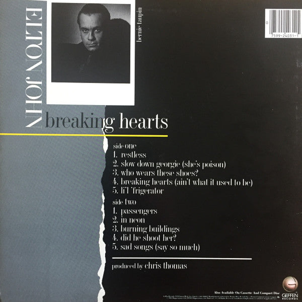 Elton John - Breaking Hearts (Vinyl, LP, Album)