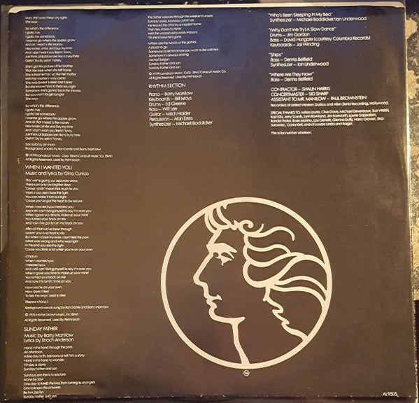 Barry Manilow - One Voice (Vinyl, LP, Album) Very Good Plus (VG+) / Very Good (VG)