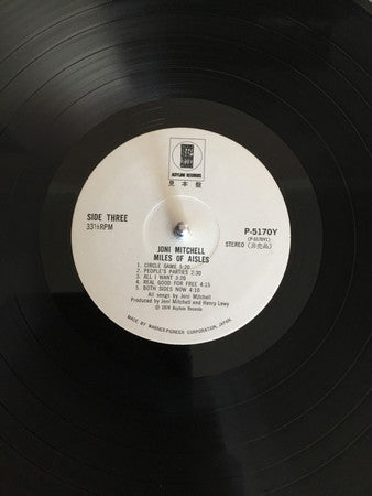 Joni Mitchell - Miles Of Aisles (2xVinyl, LP, Album, Promo) Very Good Plus (VG+) / Very Good Plus (VG+)