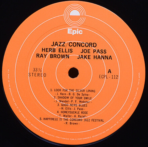 Herb Ellis - Jazz/Concord (Vinyl, LP, Album, Stereo)