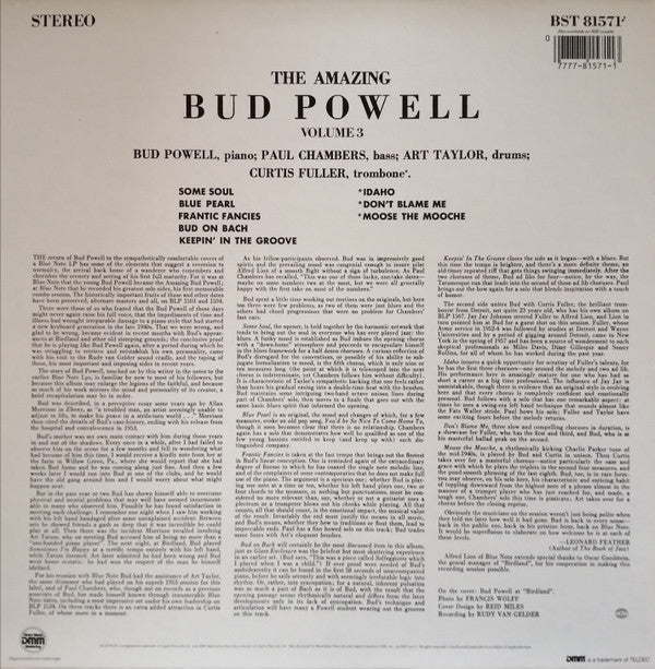 Bud Powell - The Amazing Bud Powell, Vol. 3 - Bud! (Vinyl, LP, Albu...