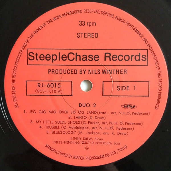 Kenny Drew - Duo 2 (Vinyl, LP, Album, Stereo)