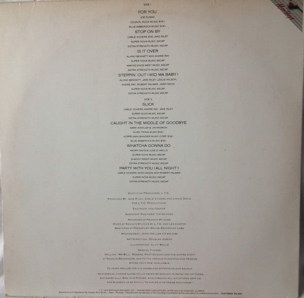 L.T.D. - For You (Vinyl, LP, Album) Very Good Plus (VG+) / Very Good (VG)