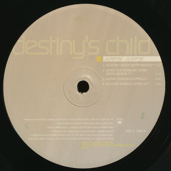Destiny's Child - Jumpin' Jumpin' (2xVinyl, 12", Single) Good Plus (G+) / Very Good Plus (VG+)