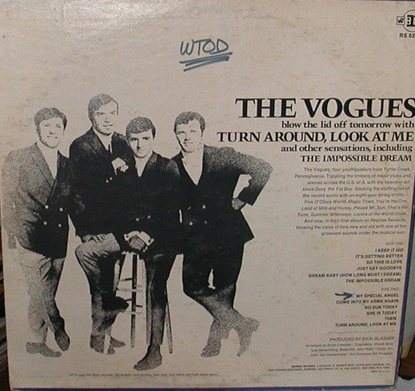 The Vogues - Turn Around, Look At Me (Vinyl, LP, Promo) Very Good (VG) / Good Plus (G+)