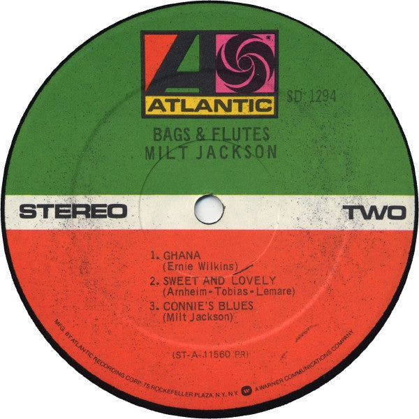 Milt Jackson - Bags & Flutes (Vinyl, LP, Album, Repress, Stereo) Very Good (VG) / Very Good (VG)