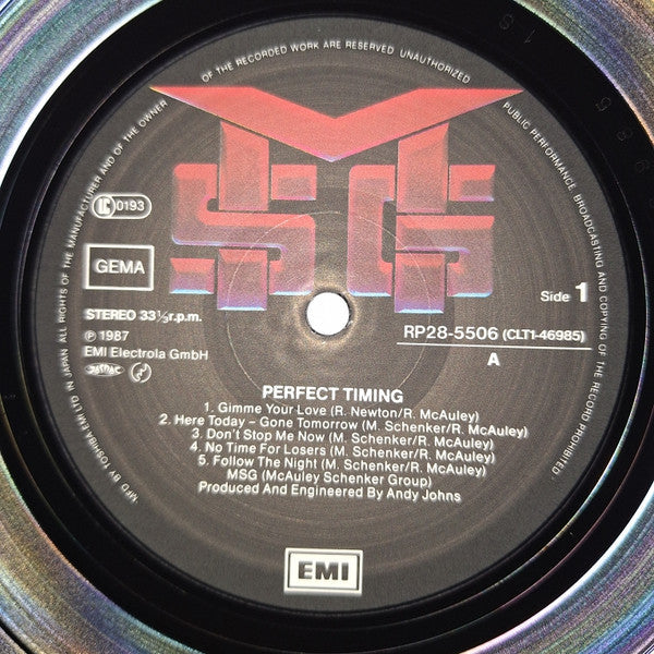McAuley Schenker Group - Perfect Timing = パーフェクト・タイミング (Vinyl, LP, ...
