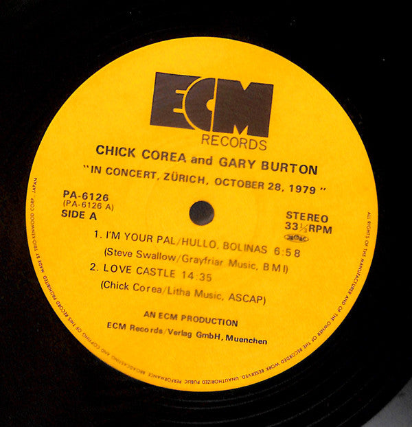 Gary Burton / Chick Corea - In Concert, Zürich, October 28, 1979 (V...
