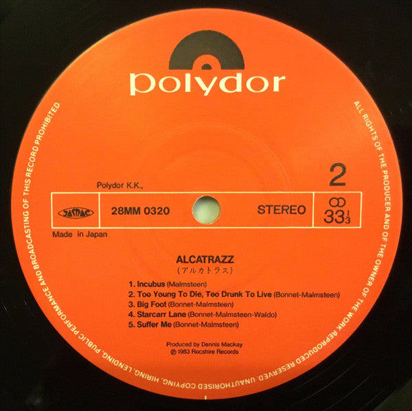 Alcatrazz - No Parole From Rock 'N' Roll (Vinyl, LP, Album, Stereo)