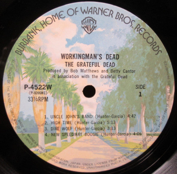 The Grateful Dead - Workingman's Dead (Vinyl, LP, Album, Limited Edition, Reissue) Very Good Plus (VG+) / Very Good Plus (VG+)
