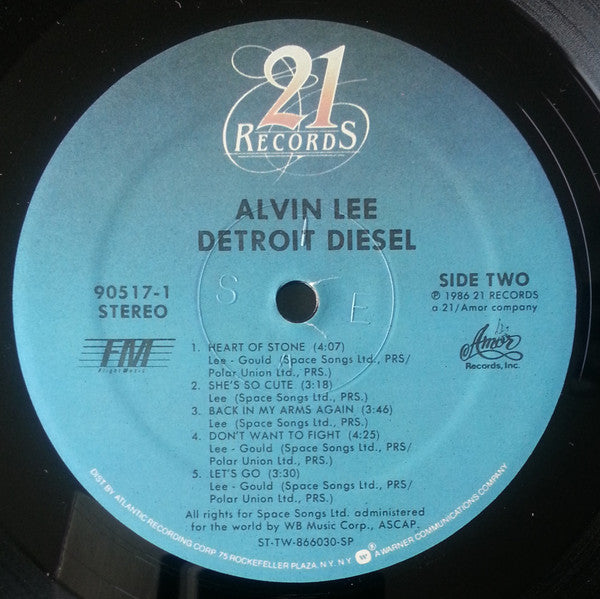Alvin Lee - Detroit Diesel (Vinyl, LP, Album) Near Mint (NM or M-) / Near Mint (NM or M-)