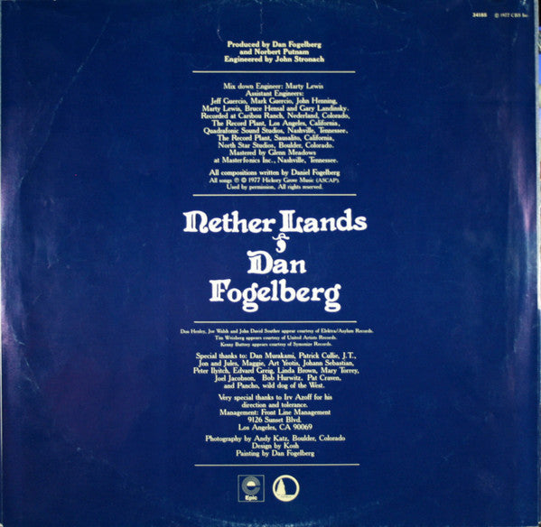 Dan Fogelberg - Nether Lands (Vinyl, LP, Album, Stereo) Very Good (VG) / Very Good Plus (VG+)