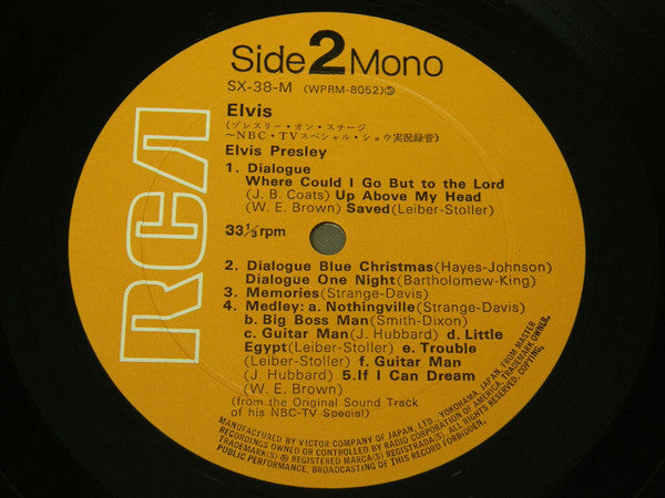 Elvis Presley - Elvis TV Special (Vinyl, LP, Album, Mono)