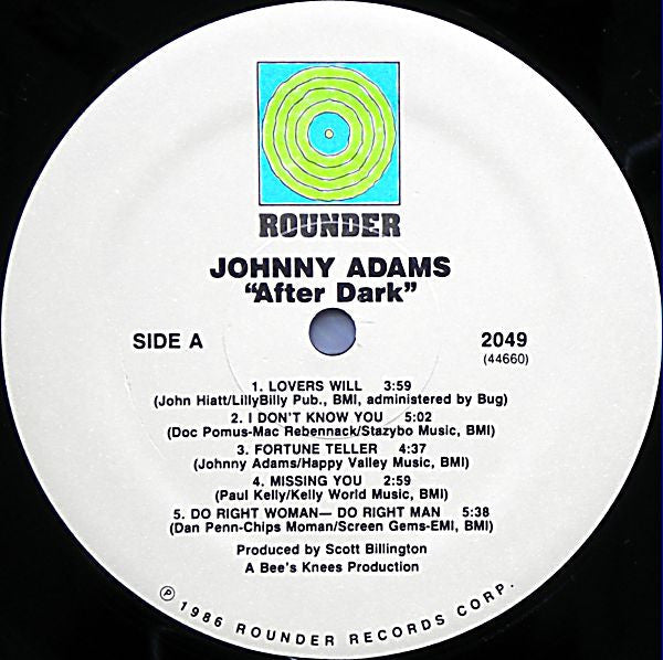 Johnny Adams - After Dark (Vinyl, LP, Album) Very Good Plus (VG+) / Very Good Plus (VG+)