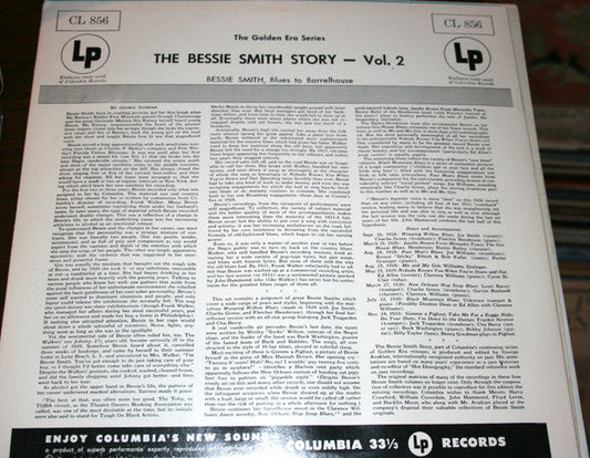 Bessie Smith - The Bessie Smith Story - Volume 2 (Vinyl, LP, Compilation, Mono, Reissue) Very Good (VG) / Very Good Plus (VG+)
