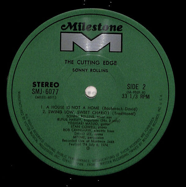 Sonny Rollins - The Cutting Edge (Vinyl, LP, Album)
