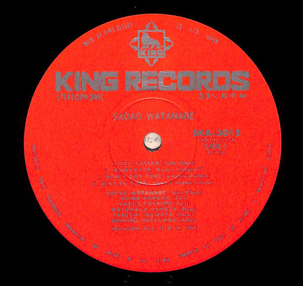 Sadao Watanabe - Sadao Watanabe (Vinyl, LP, Album, Reissue) Very Good Plus (VG+) / Very Good (VG)