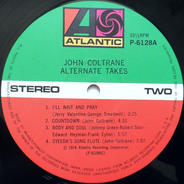 John Coltrane - Alternate Takes (Vinyl, LP, Album)
