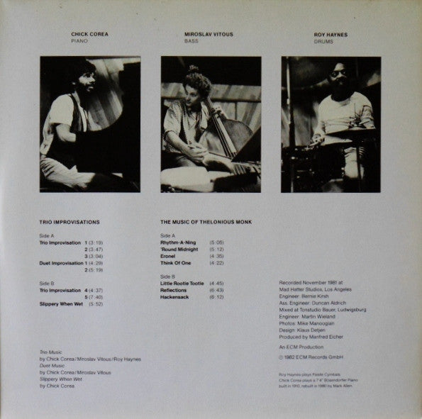 Chick Corea - Trio Music (Vinyl, LP, Album)