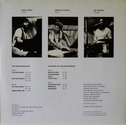 Chick Corea - Trio Music (2xVinyl, LP, Album) Very Good Plus (VG+) / Very Good Plus (VG+)