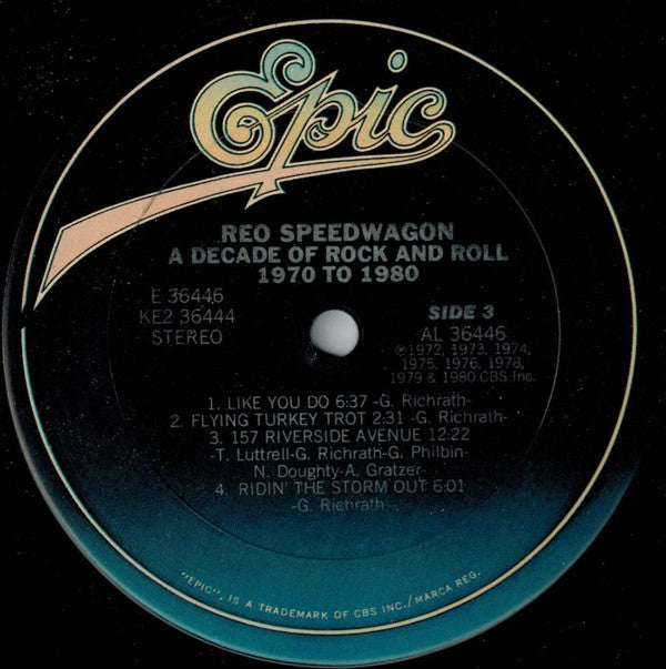 REO Speedwagon - A Decade Of Rock And Roll 1970 To 1980 (2xVinyl, LP, Compilation) Very Good Plus (VG+) / Very Good Plus (VG+)