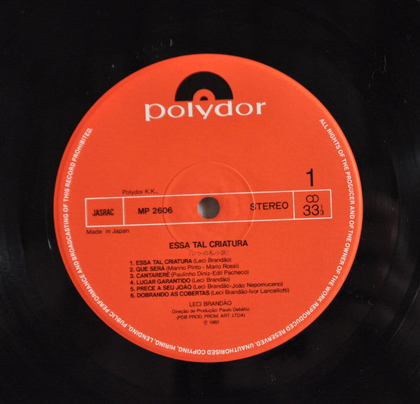 Leci Brandão - Essa Tal Criatura (Vinyl, LP, Album, Stereo) Good Plus (G+) / Very Good (VG)
