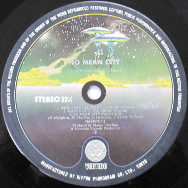 Nazareth (2) - No Mean City (Vinyl, LP, Album)
