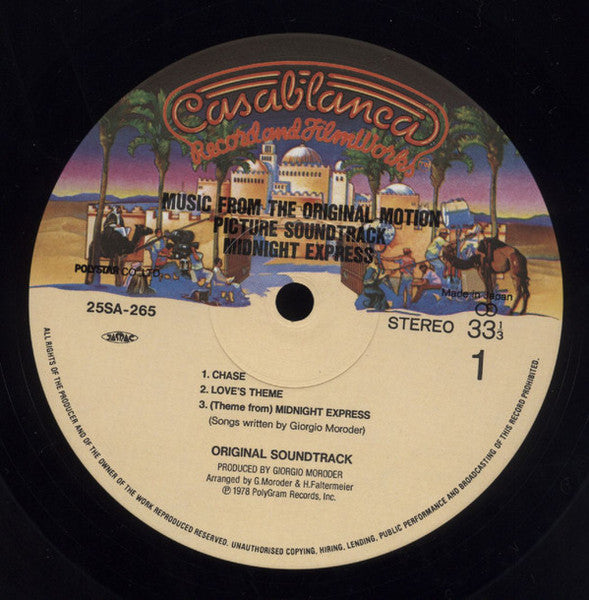 Giorgio Moroder - Midnight Express (Music From The Original Motion Picture Soundtrack) (Vinyl, LP, Album, Reissue) Very Good (VG) / Very Good (VG)