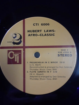 Hubert Laws - Afro-Classic (Vinyl, LP, Album, Stereo) Good Plus (G+) / Good (G)