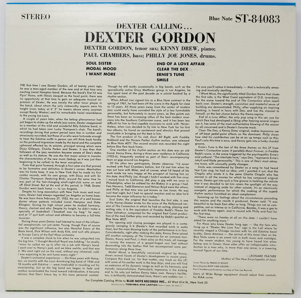 Dexter Gordon - Dexter Calling . . . (Vinyl, LP, Album, Stereo, Rei...