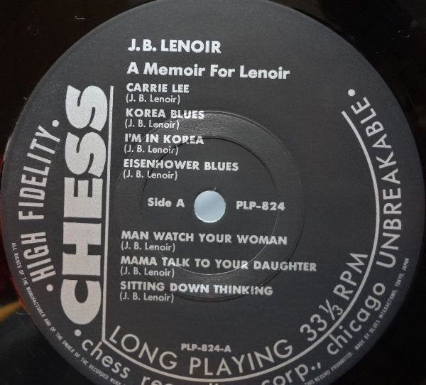 J.B. Lenoir - A Memoir For Lenoir (2xVinyl, LP, Compilation) Near Mint (NM or M-) / Very Good Plus (VG+)