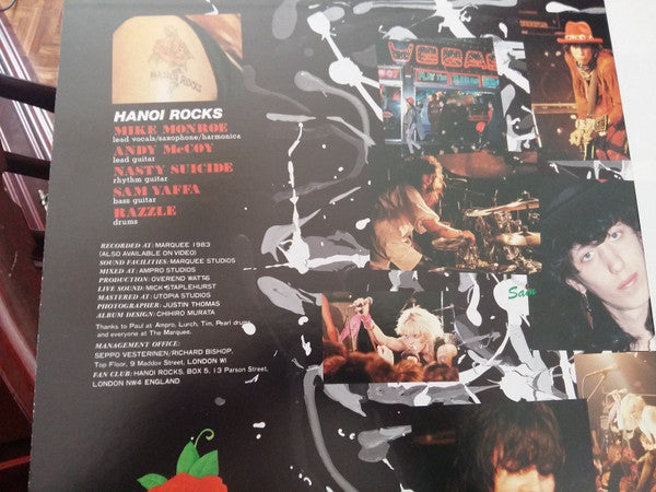 Hanoi Rocks - "All Those Wasted Years..." = Burning London Nights (2xVinyl, LP, Album) Very Good Plus (VG+) / Very Good Plus (VG+)